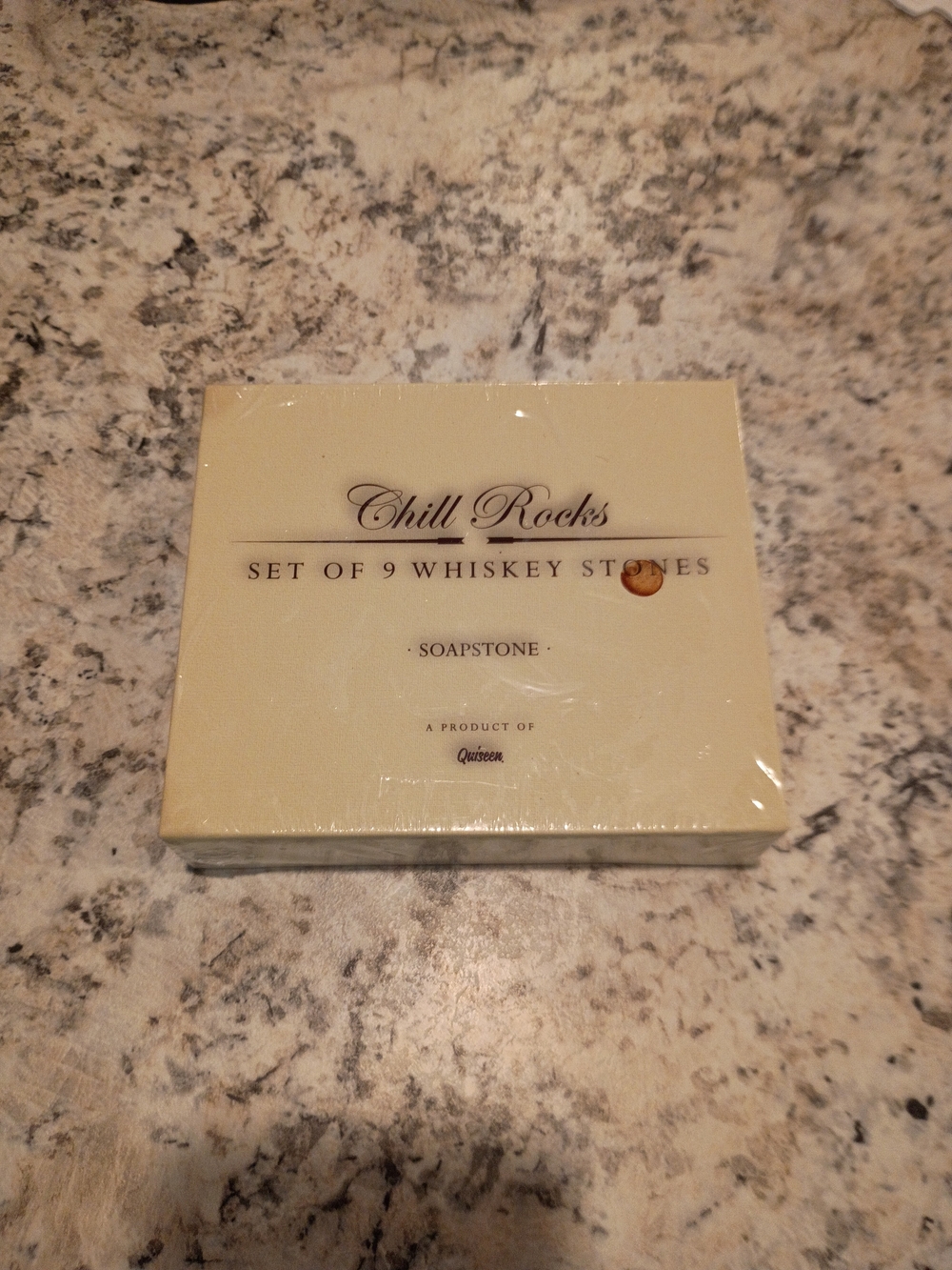 Chill Rocks Set of 9 Whiskey Stones - Cream